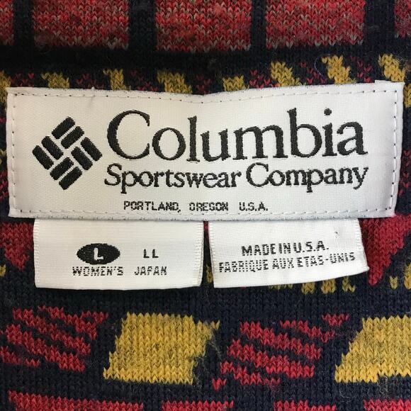 Vintage Columbia Sportswear Aztec Southwestern Print Fleece Womens L - Picture 4 of 10